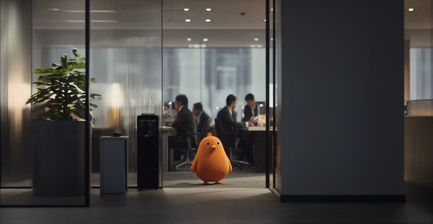 Clean, professionally cleaned home interior with friendly character